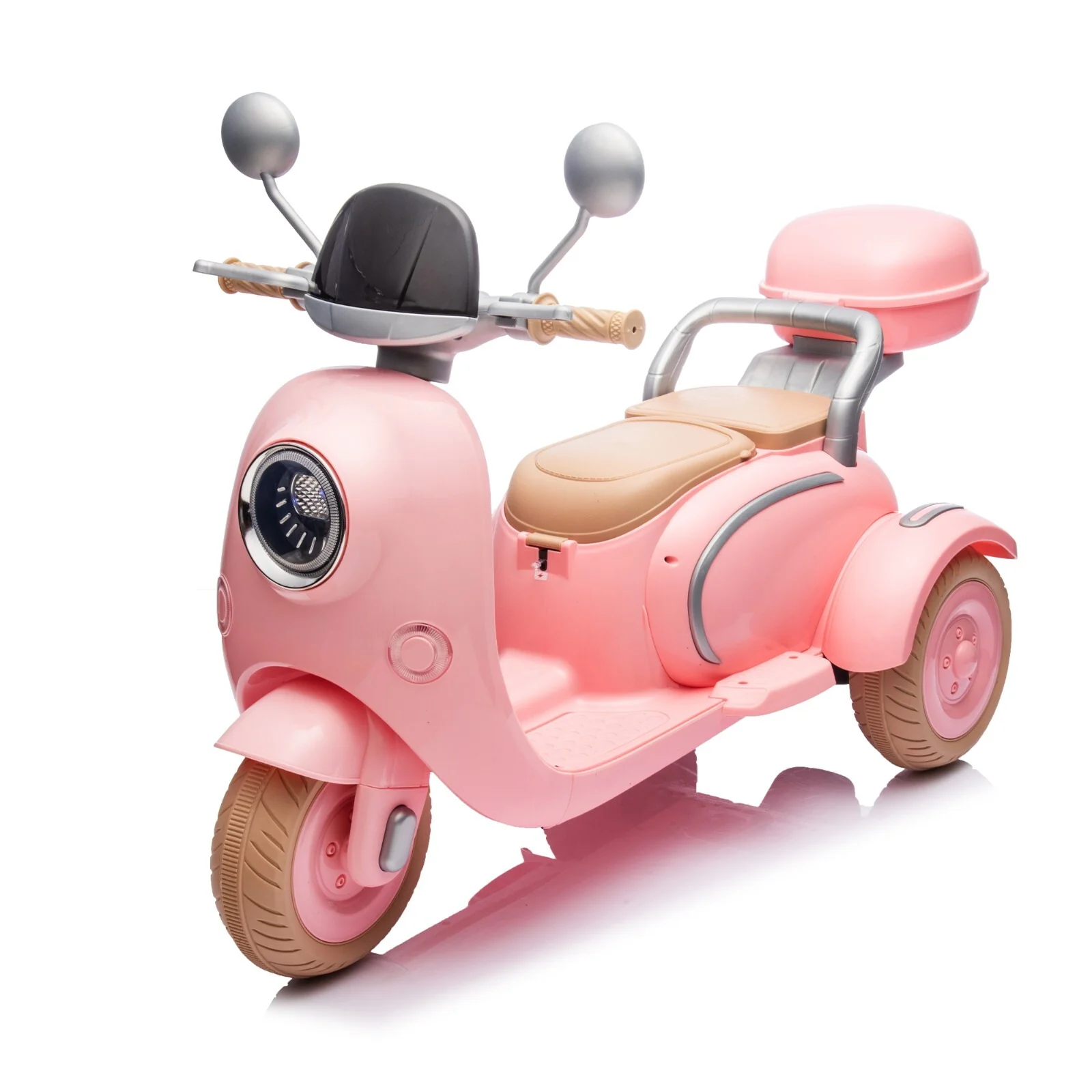 12V Two-Seater Kids Ride-On Electric Motorcycle 2WD Three-Wheel Toy - Image 19