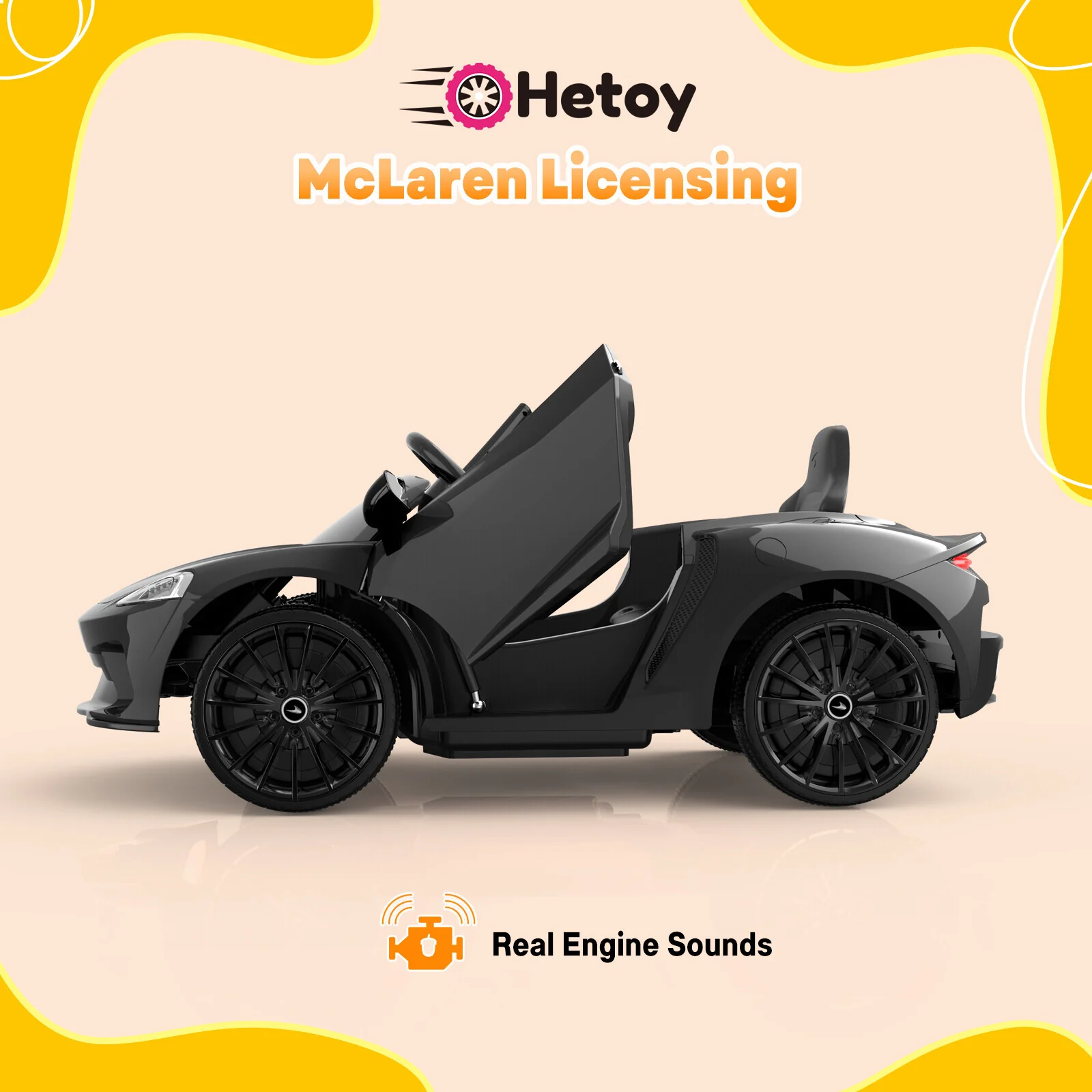 12V Electric Ride-On Car for Kids with Power Wheels and Remote Control - Image 10