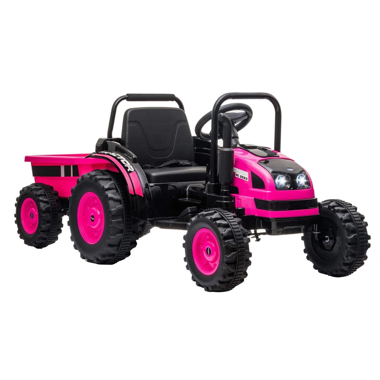 12V Upgraded Electric Ride-On Tractor with Trailer and Remote Control for Kids - Image 13