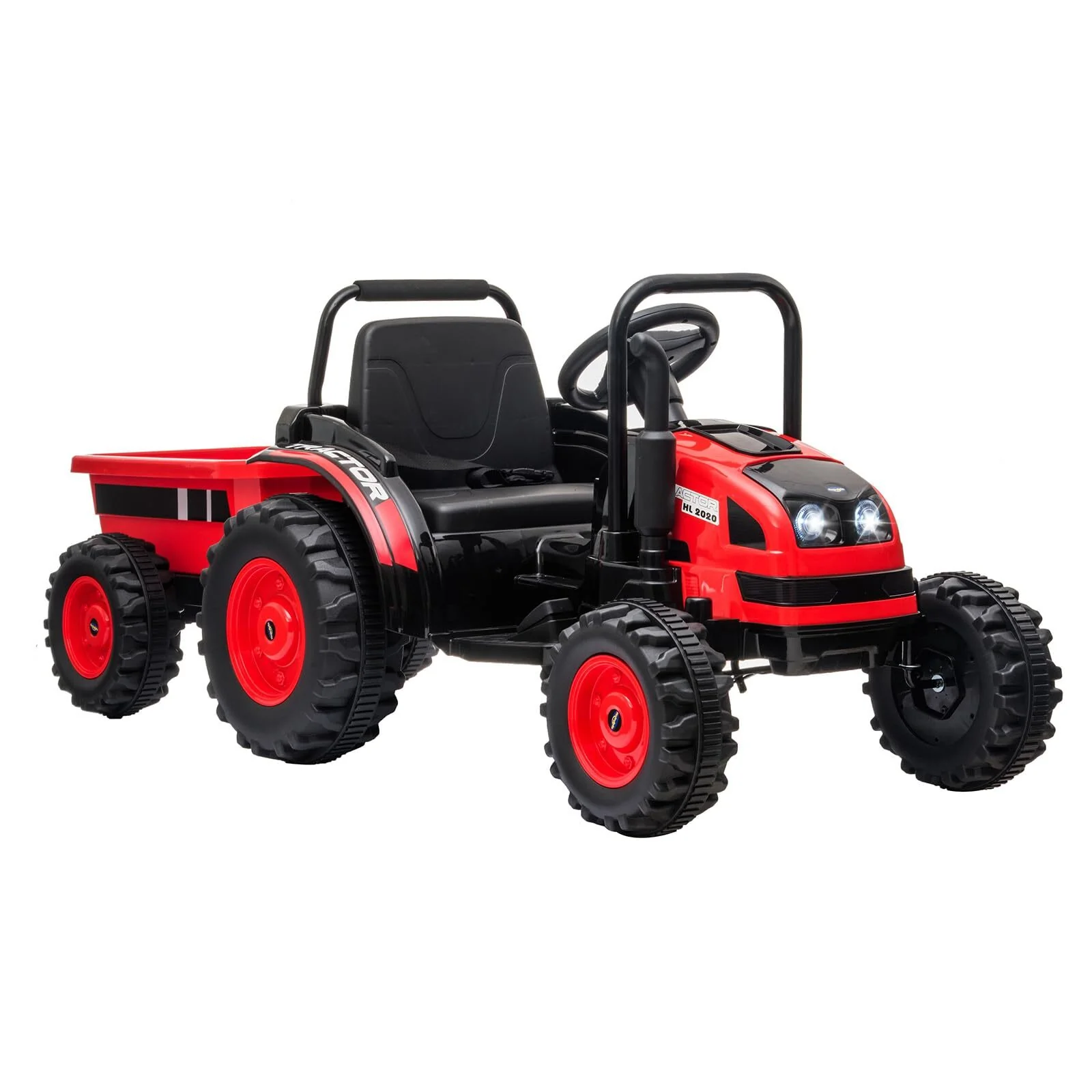 12V Upgraded Electric Ride-On Tractor with Trailer and Remote Control for Kids - Image 7