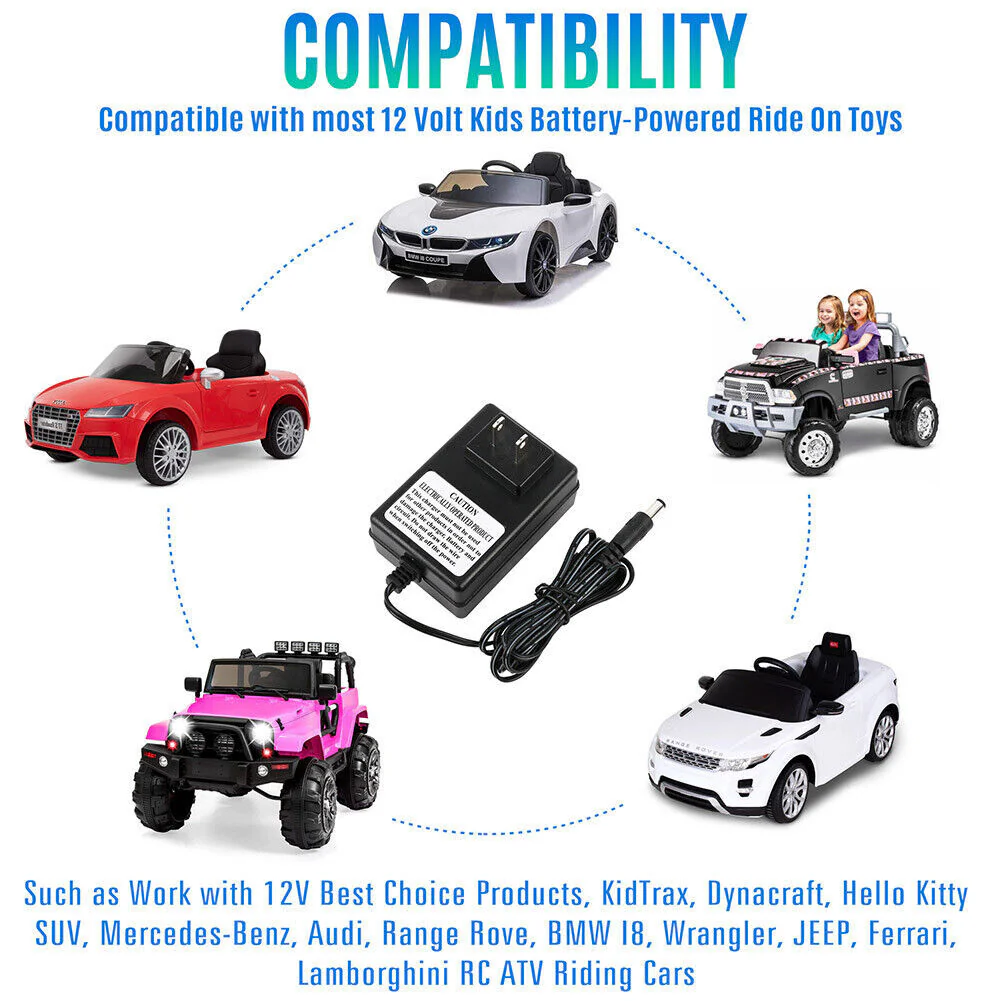 12V Volt Battery Charger for Kids Ride-On Wrangler SUV Car - Image 4