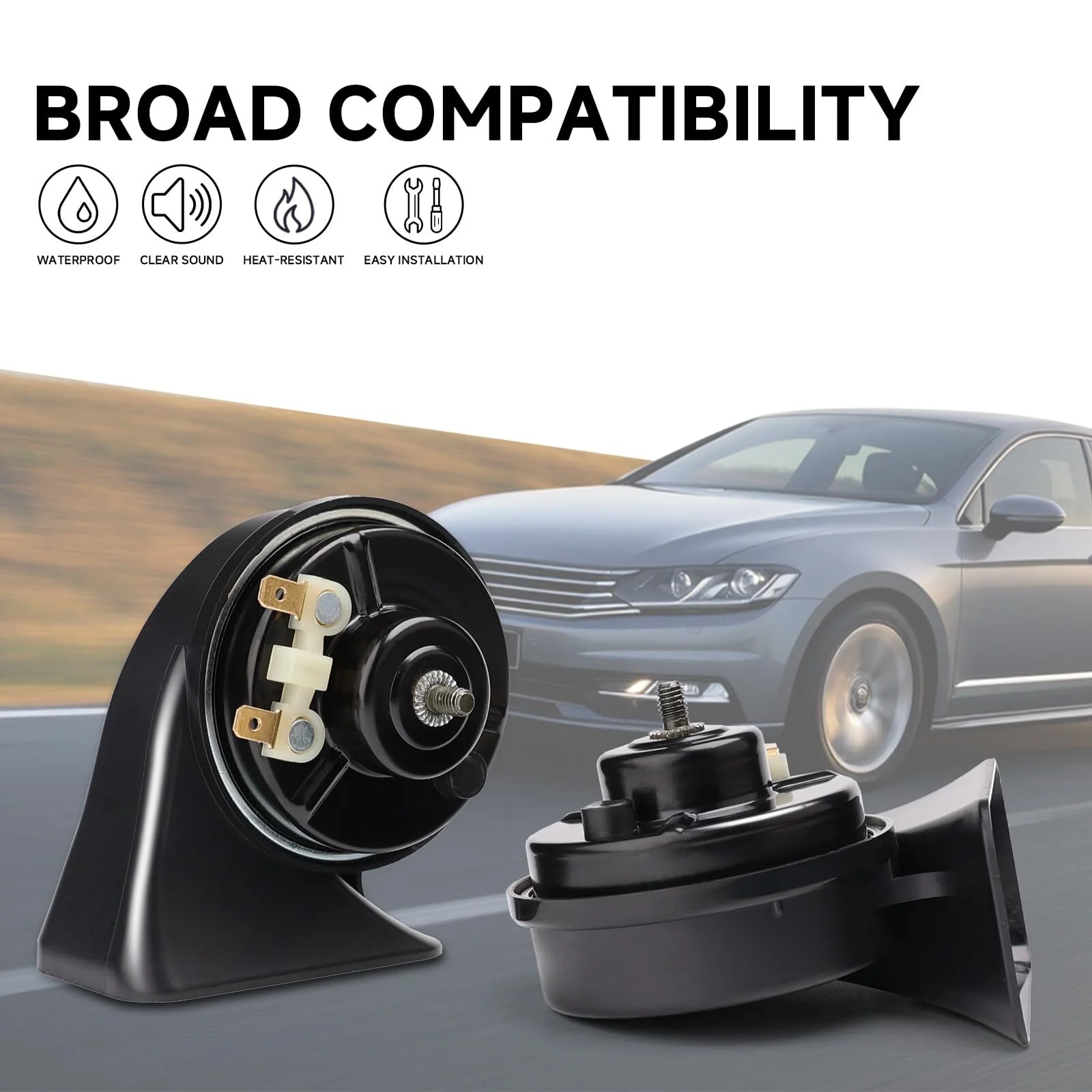 12V Waterproof Loud Train Horn Kit with Relay and Harness for Truck Car - Image 3