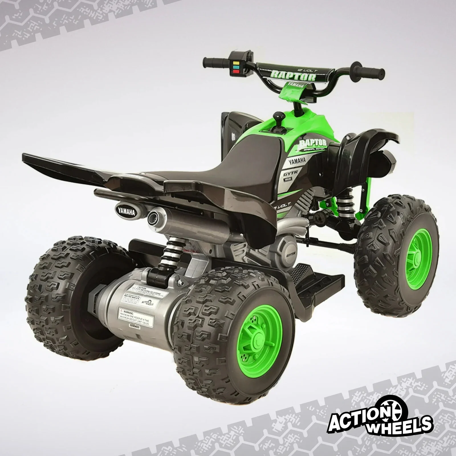 12V Yamaha Raptor ATV Powered Ride-On for Kids Ages 3+ with Speeds up to 5 MPH - Image 7