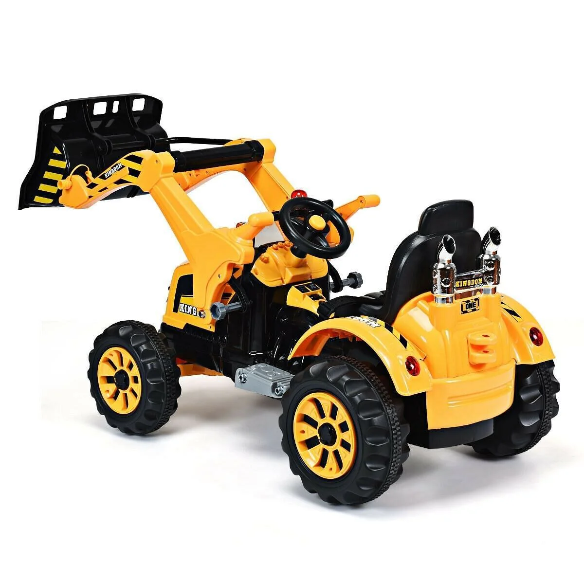 12V Yellow Kids Ride-On Dumper Truck with Battery Power - Image 5