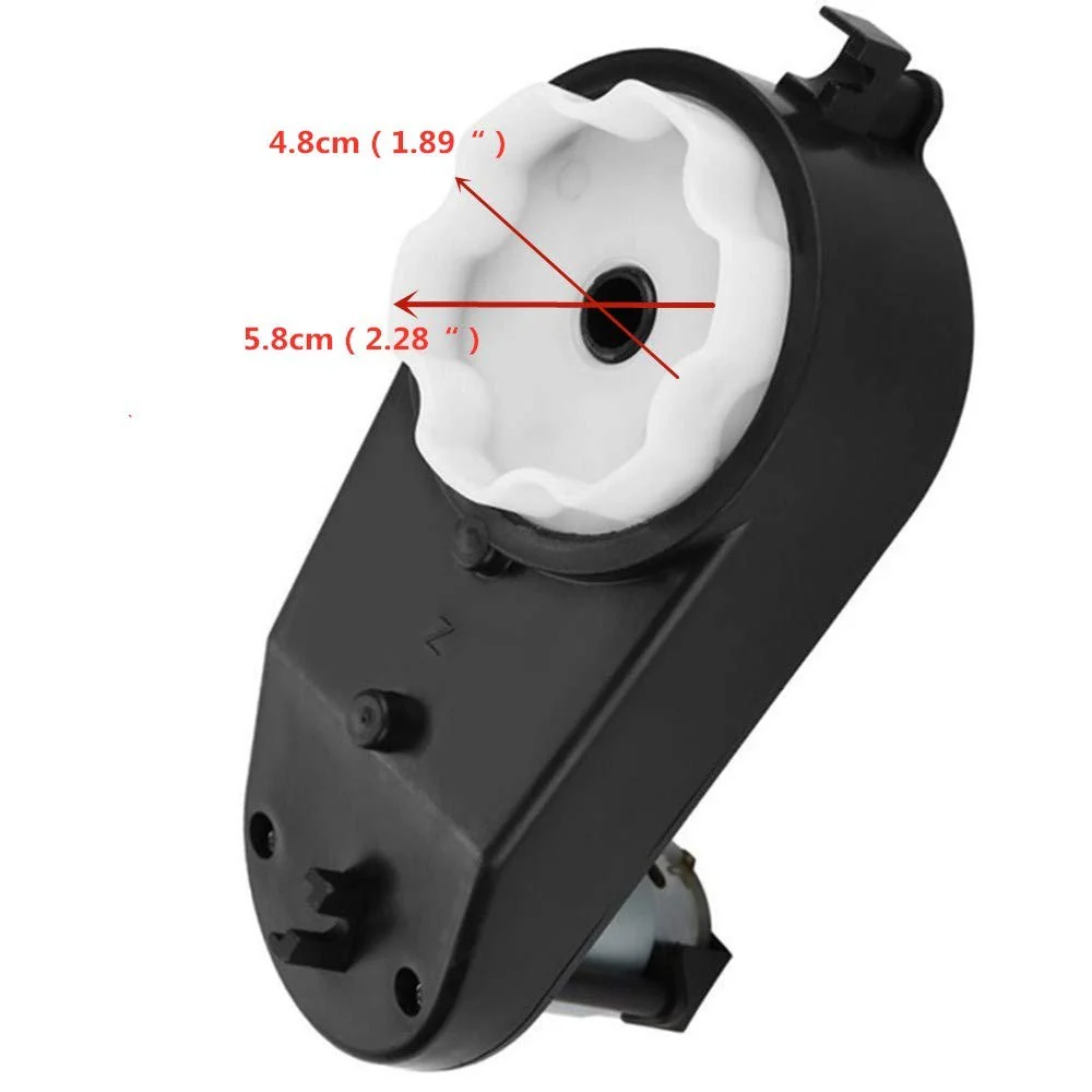 12V RS390 DC Motor with 20000RPM Gearbox for Kids Ride-On Toys - Image 2