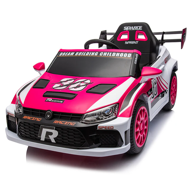 12V 4A Kids Ride-On Toy Car with 20W x2 Motors, 2.4G Remote Control, 4-Wheel Suspension, Forward and Reverse