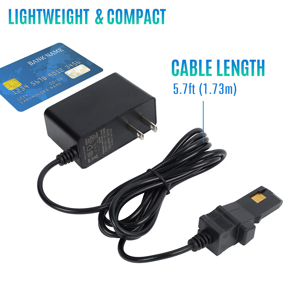 12V Grey Battery Charger Adapter for Power Wheels 00801-1460 - Image 9