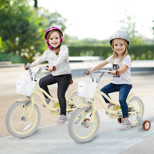 14 Inch Adjustable Kids Bike with Training Wheels for Ages 3-8 Years - Image 3