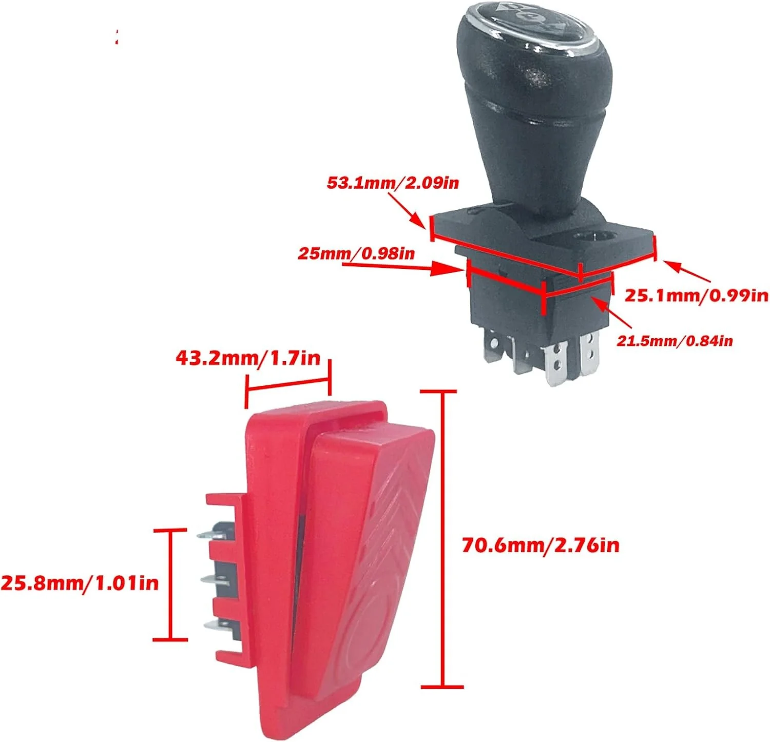 14-Piece Switch Kit for Power Wheels Kids Ride-On Toy Replacement Parts - Image 5