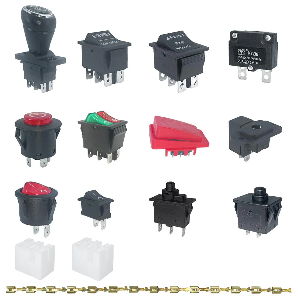 14-Piece Switch Kit Replacement Parts for Kids' Ride-On Power Wheels Toys - Image 11