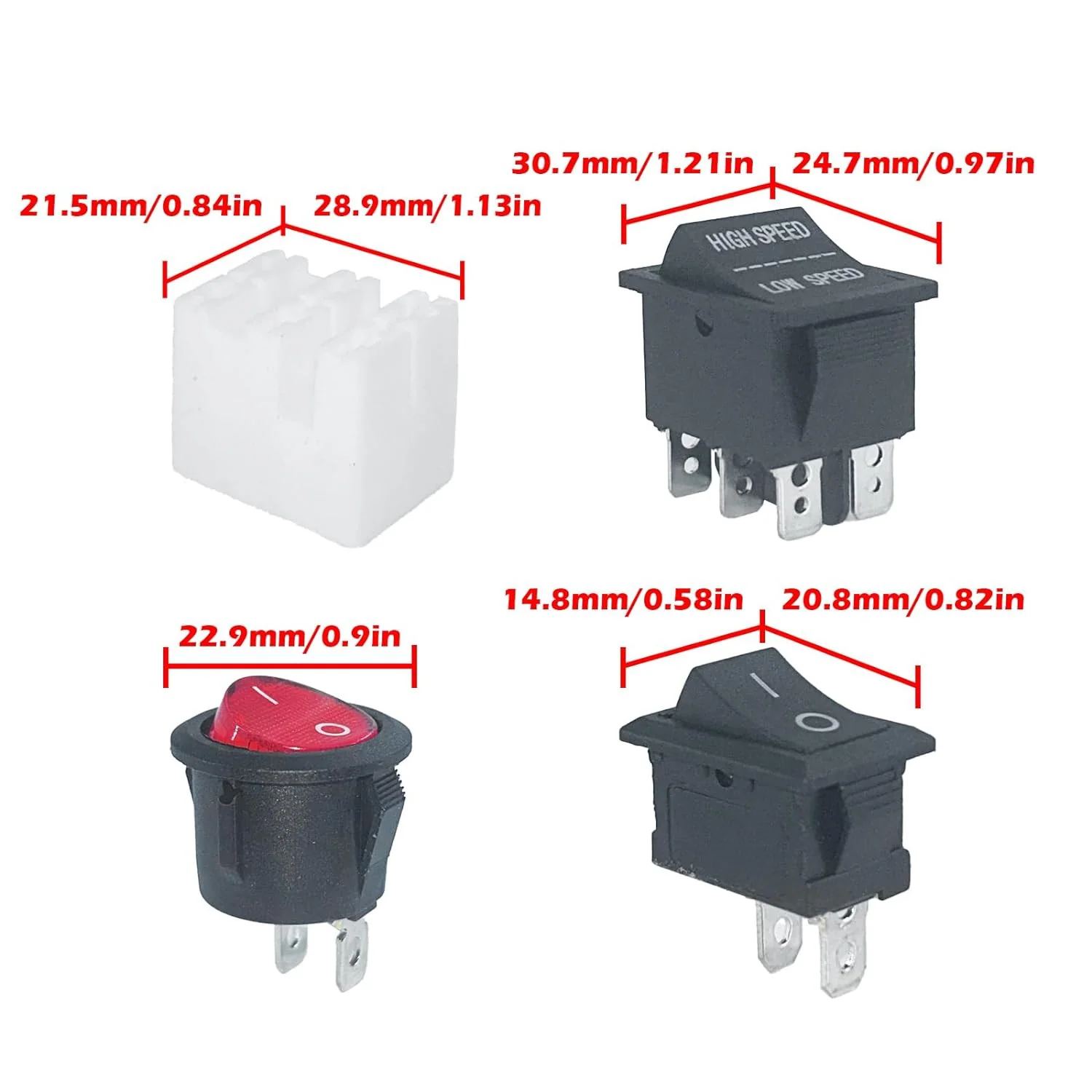 14-Piece Switch Kit Replacement Parts for Kids' Ride-On Power Wheels Toys - Image 4