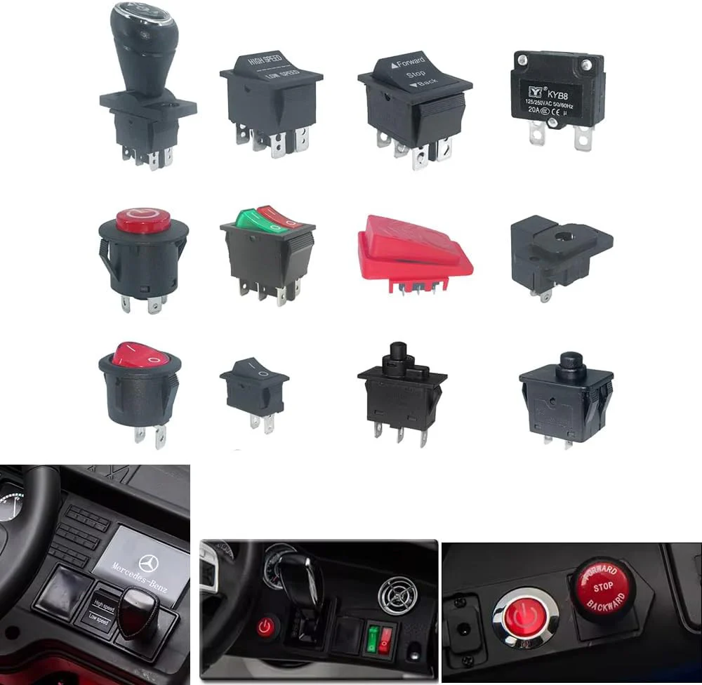 14-Piece Switch Kit for Power Wheels Kids Ride-On Toy Replacement Parts - Image 2