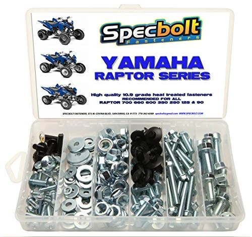 150-Piece Specbolt Bolt Kit for Yamaha Raptor 600 660 700 Maintenance - Image 2