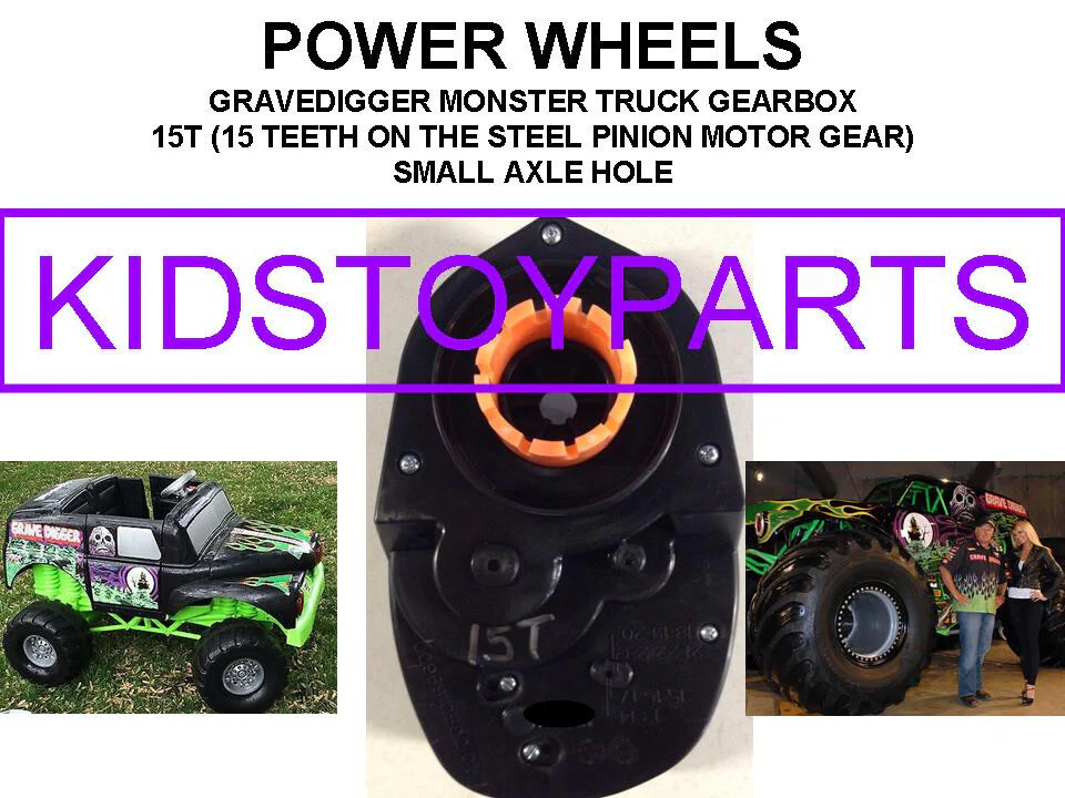 15t 16t 17t Solid Axle Gearbox Compatible with Power Wheels Silverado Gravedigger Arctic - Image 5