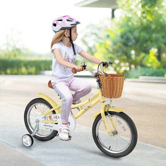 16 Inch Adjustable Kids Bicycle with Reflectors and Bell for Children Ages 4-7 - Image 2