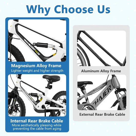 16 Inch Adjustable Magnesium Alloy Kids Bicycle for Ages 4 to 7 - Image 4