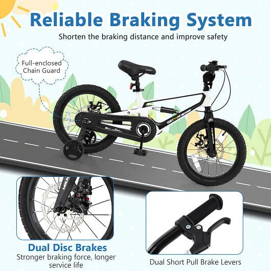 16 Inch Adjustable Magnesium Alloy Kids Bicycle for Ages 4 to 7 - Image 5