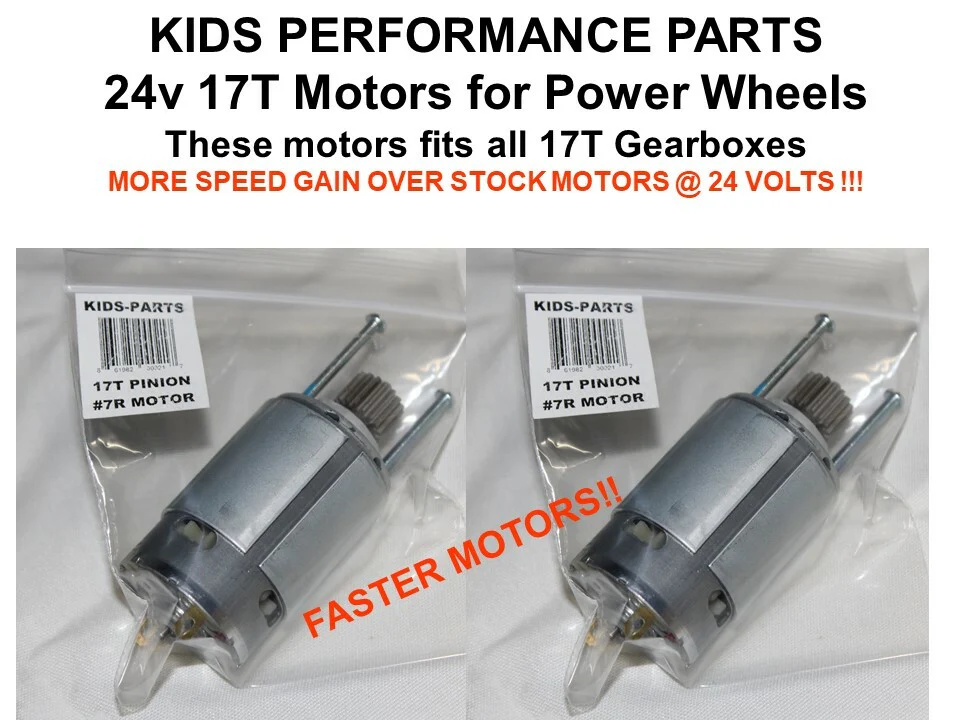 17T 24V High-Speed 7R Motor for Power Wheels Arctic Cat Gearboxes - Image 2
