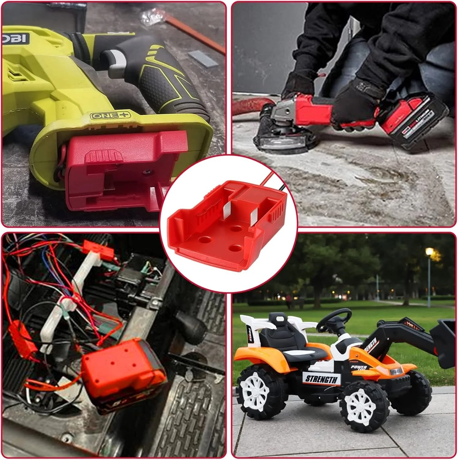 18V Power Tool with Wheels, Battery, and Adapter M18 - Image 4