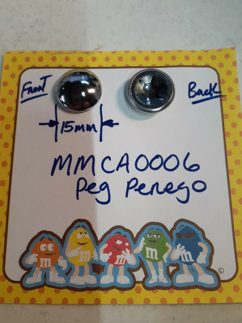 6mm Axle Cap with 15mm OD Body Replacement Part for PC Peg Perego Models - Image 2