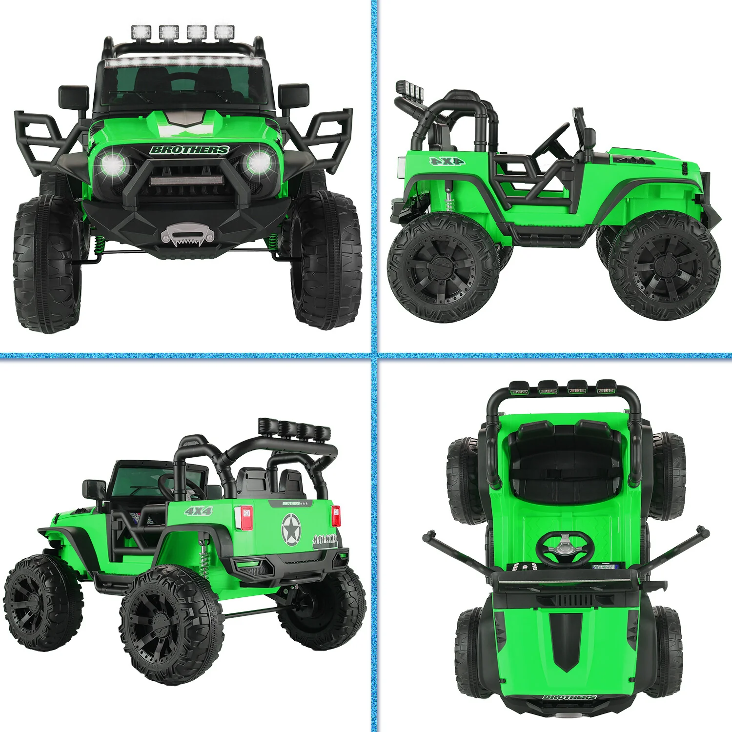 24V 2-Seater Electric Kids Ride-On Truck with 2x 200W Motors and Parent Remote Control - Image 9