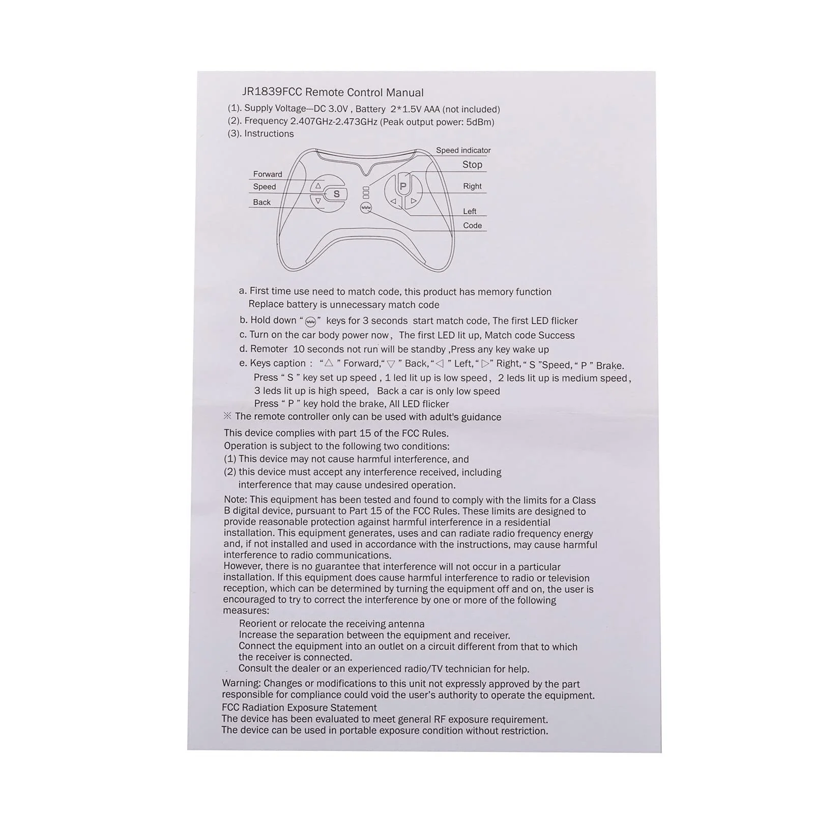 2.4G Bluetooth Remote Control with JR1922RXS-D2 12V Receiver Kit for Kids - Image 7
