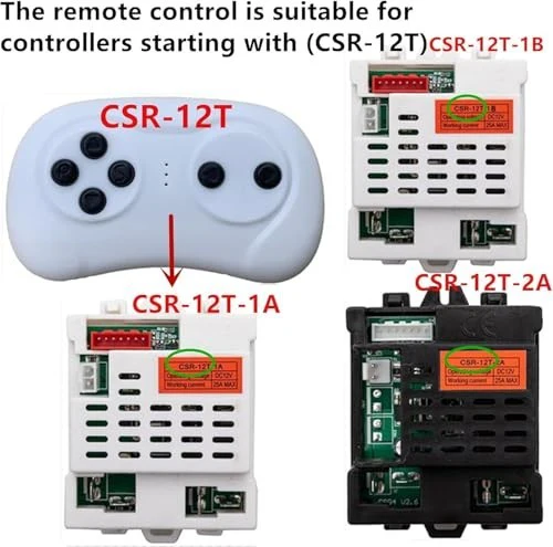 2.4G Bluetooth Remote Control for Children's Ride-On Car - CSR-12T Replacement Component - Image 3