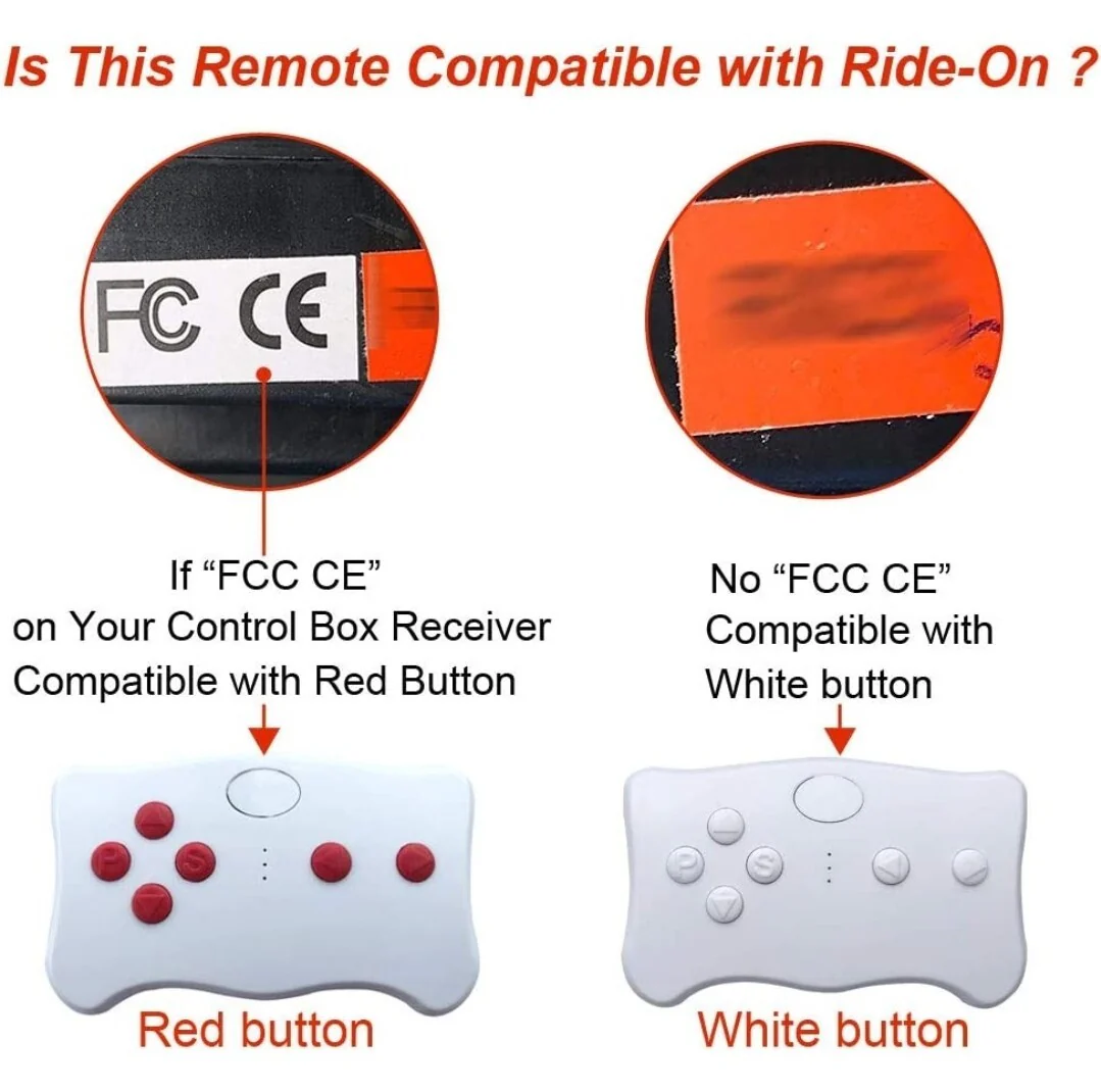 2.4G Bluetooth Remote Control Transmitter Accessories for Kids Electric Ride-On Vehicles - Image 2