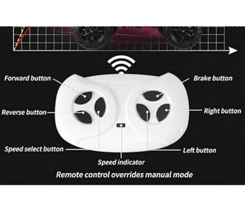 2.4G Bluetooth Remote Control Electric Riding Toy Car for Children - Image 4
