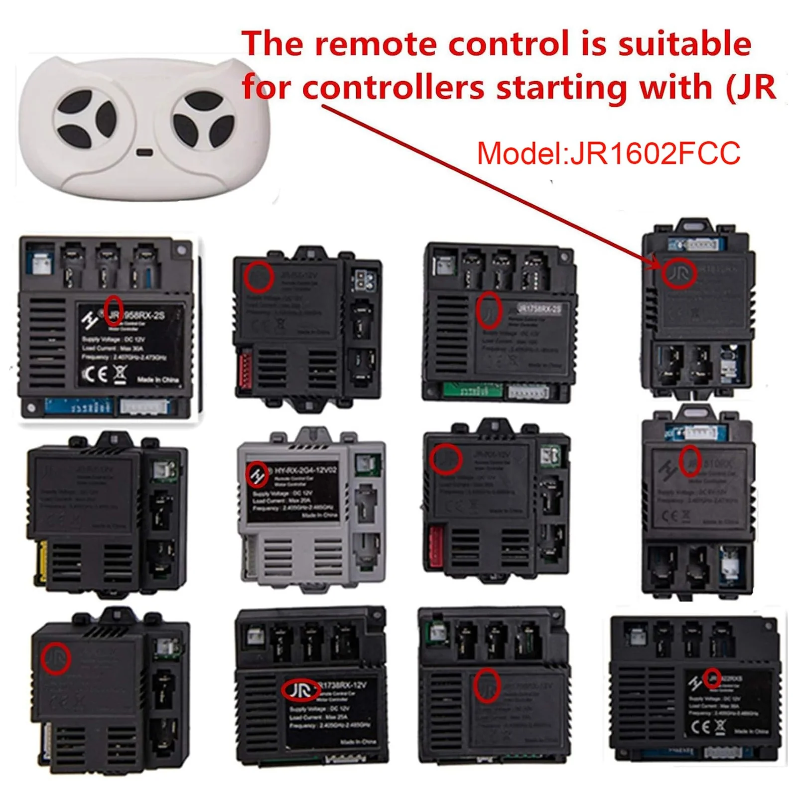 2.4G Bluetooth Remote Control Transmitter for Children's Electric Riding Toy Car Replacement - Image 2