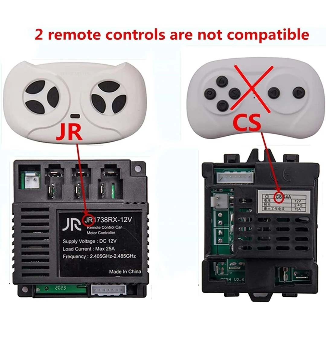 2.4G Bluetooth Remote Control Transmitter for Kids Electric Ride-On Toy Car - Image 3