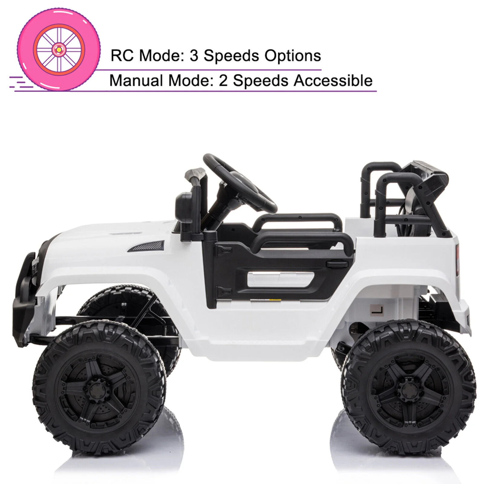2.4G Remote Control Electric Dual Drive Kids Ride-On Truck Jeep Toy - Image 6
