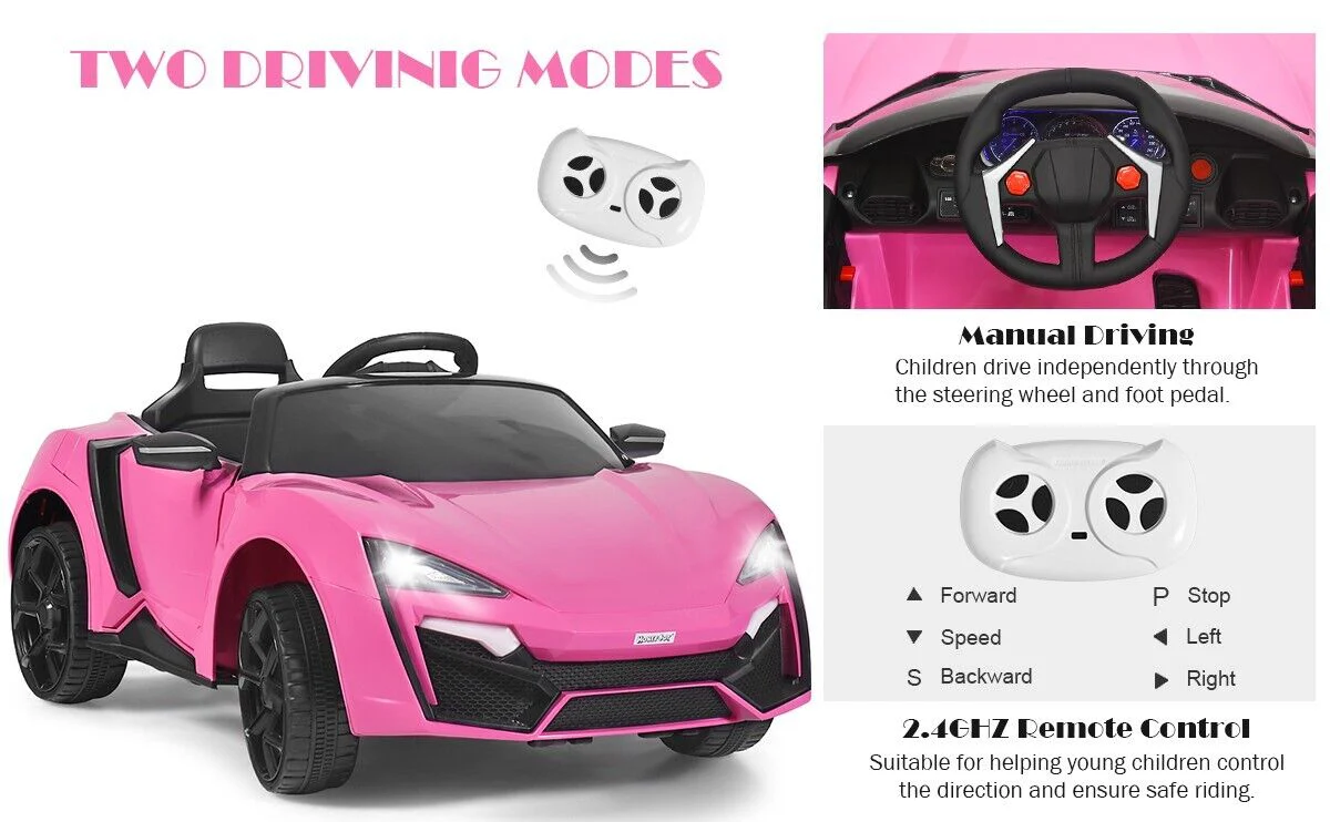 2-Door 12V RC Electric Ride-On Car for Kids with Music and Lights - Image 14