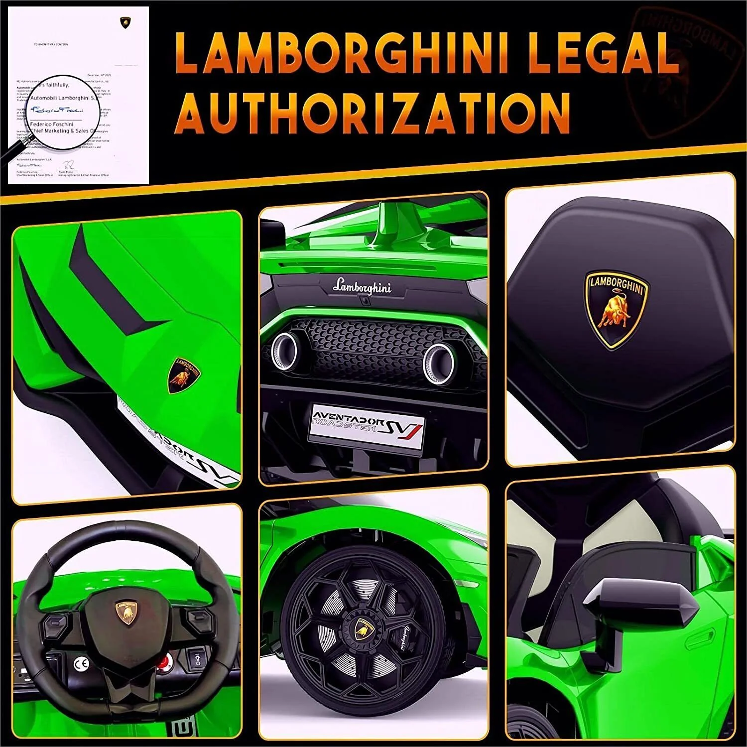 2-in-1 Electric Ride On Sports Car Toy with Remote Control, 12V Battery, 2 Speeds, and LED Lights - Image 5