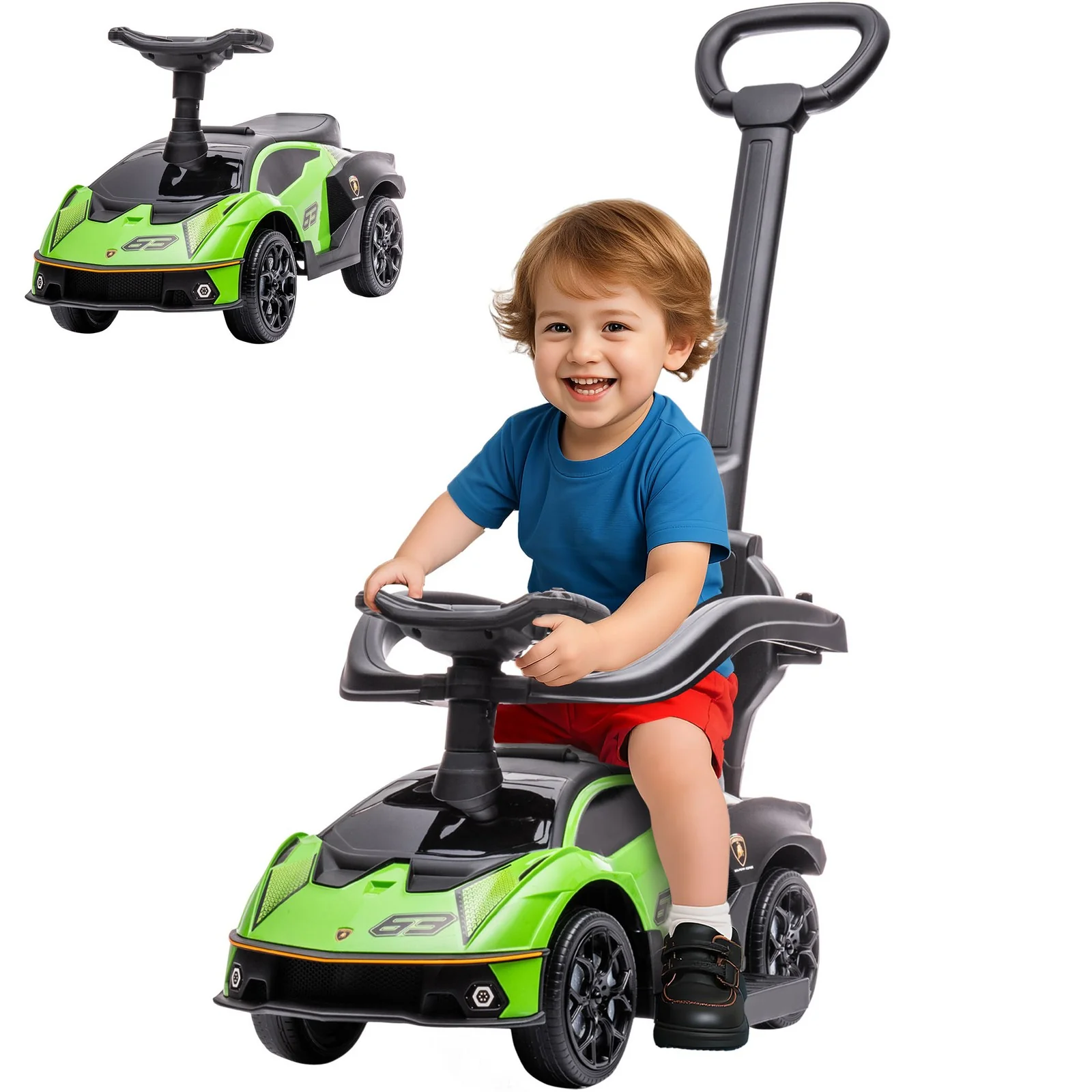 Ride-On Push Car Essenza SCV12 Licensed Toddler Sliding Manual Green - Image 12