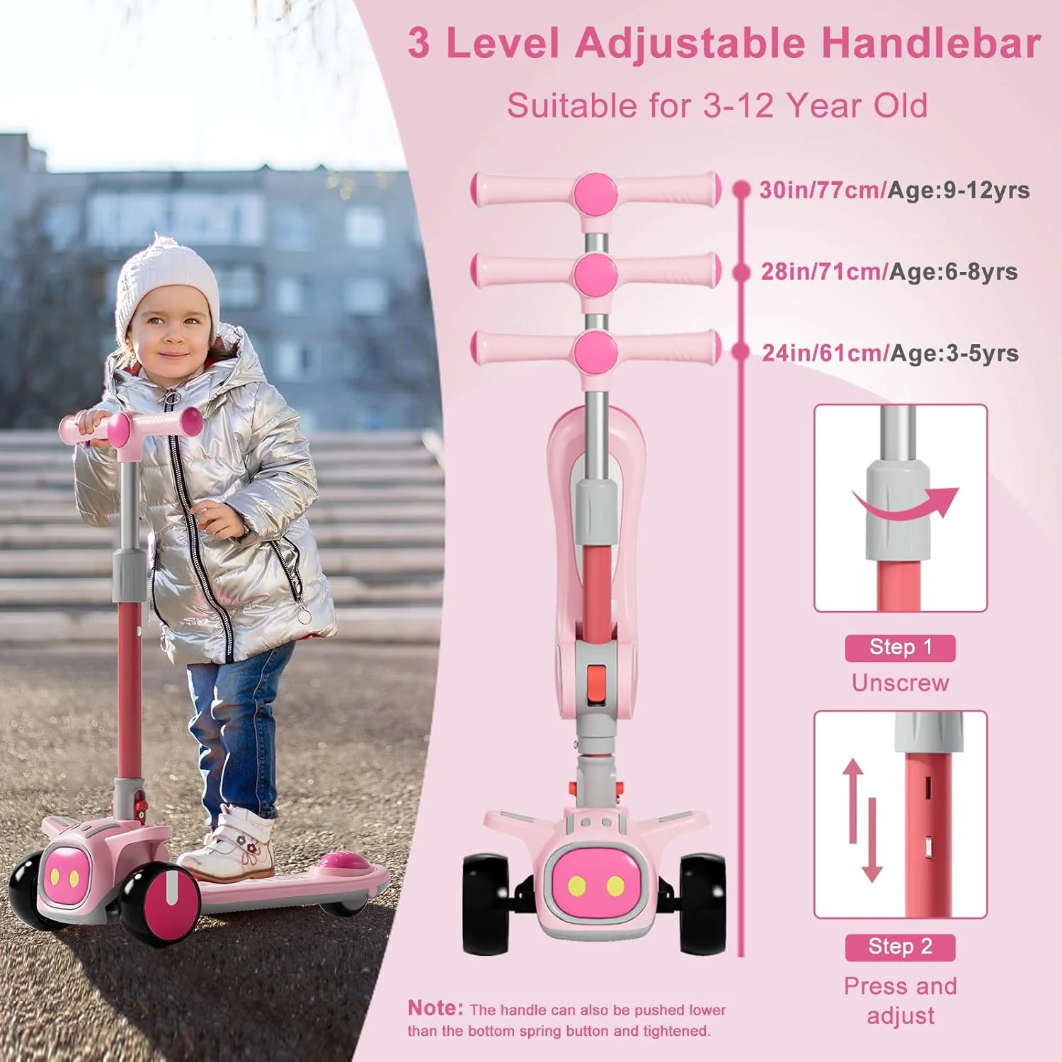2-in-1 Kids Scooter with 5-in-1 Drum Set - Image 6