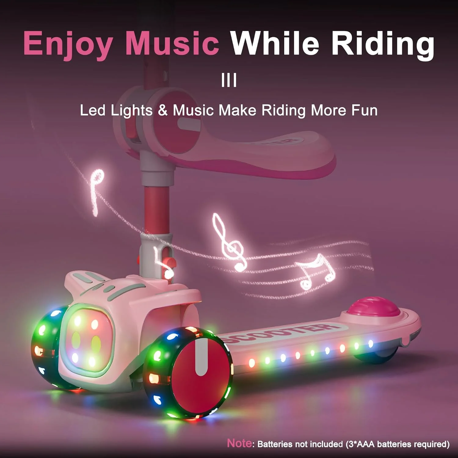 2-in-1 Kids Scooter with 5-in-1 Drum Set - Image 8