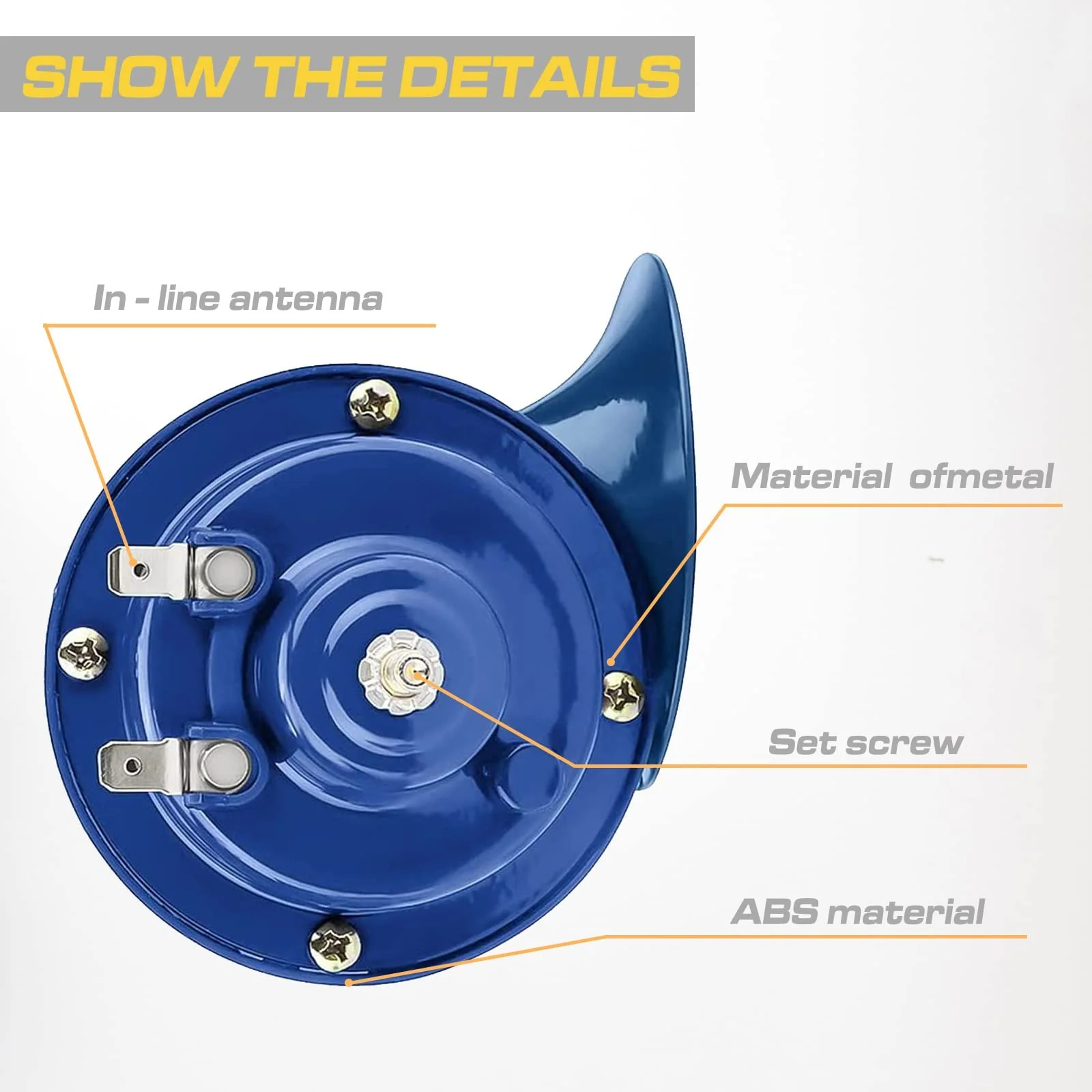 2-Pack 300dB Loud Train Horn with 12V Waterproof Security Alarm Speaker for Car - Image 5