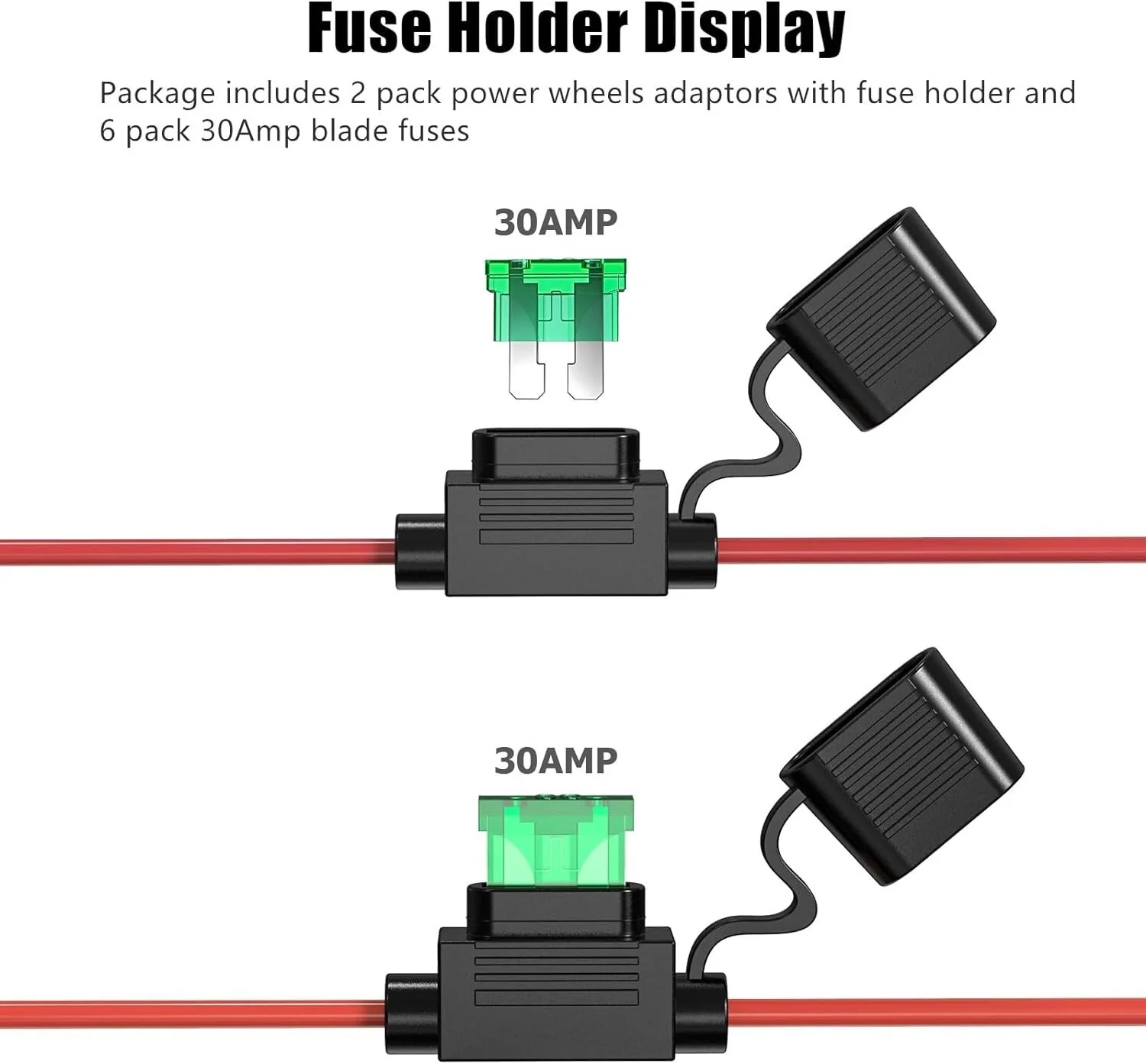 2-Pack M18 Power Wheels Adapter Kit with Spare Fuses for DIY Projects - Image 6