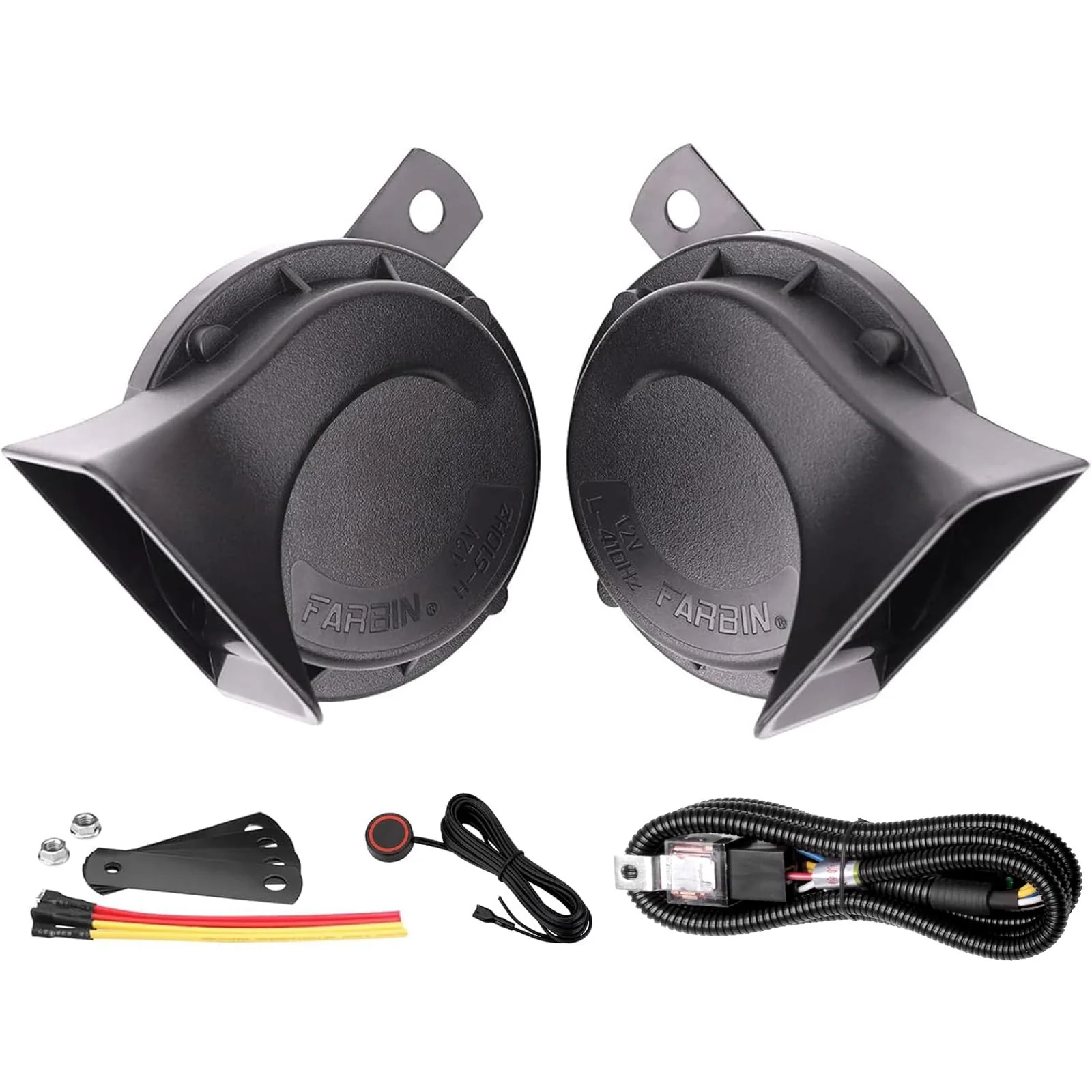 2 PCS 130dB Dual Electric Snail Air Horn for 12V Truck Waterproof - Image 8
