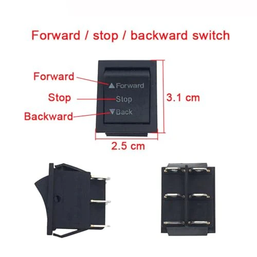 6V-12V Forward Reverse Switch Replacement for Kids Ride-On Toy Car Trax - Image 5