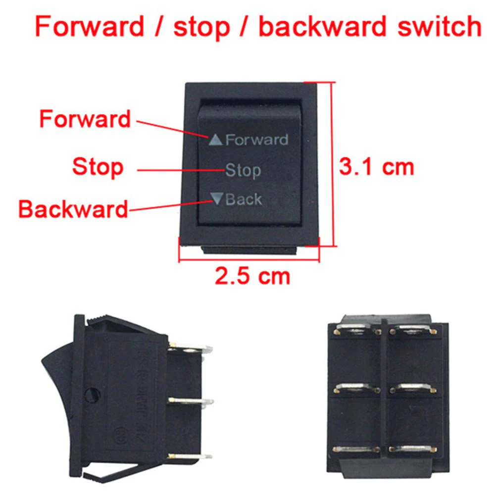 2-Piece Electric Power Accessories Set with Forward, Stop, Backward, Shift, and Switch Controls for Children - Image 2