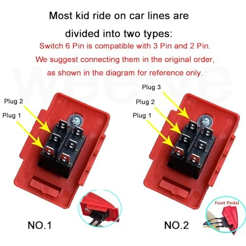 2 Pcs Kids Electric Ride-On Car Motorcycle with Foot Switch and Automatic Reset - Image 2