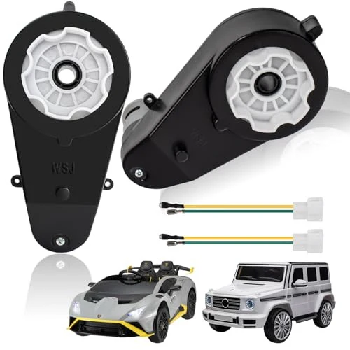 2 Pcs Kids Ride-On Car Gearbox with 24V 555 Electric Motor 40000RPM - Image 2