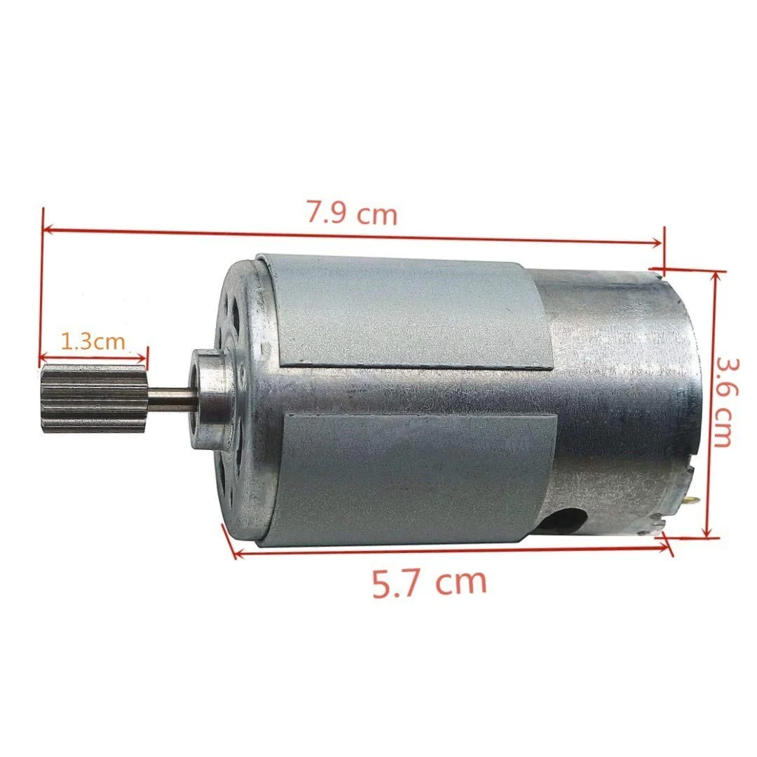 Set of 2 Universal 550 Electric Motors 15000RPM for Children's Ride-On Vehicles & Toys - Image 3