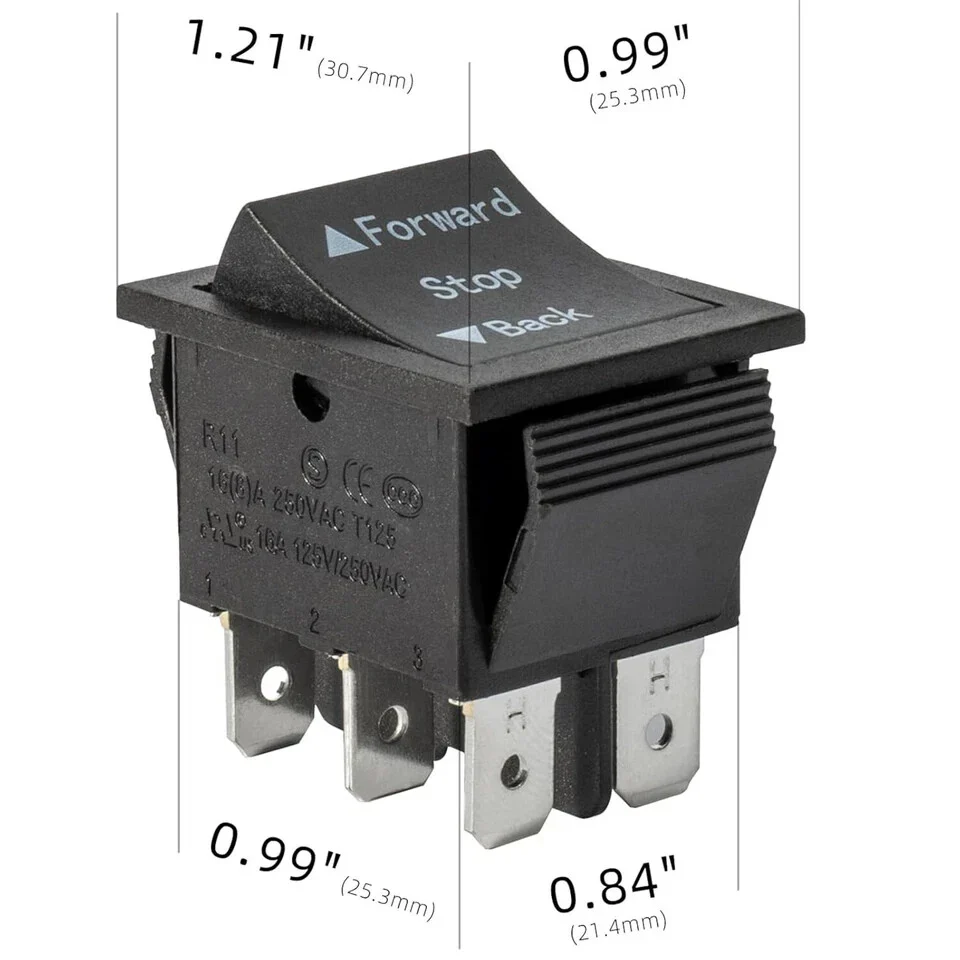 2 Pcs Universal 6V-24V Forward Reverse Switch Compatible with Power Wheels - Image 2