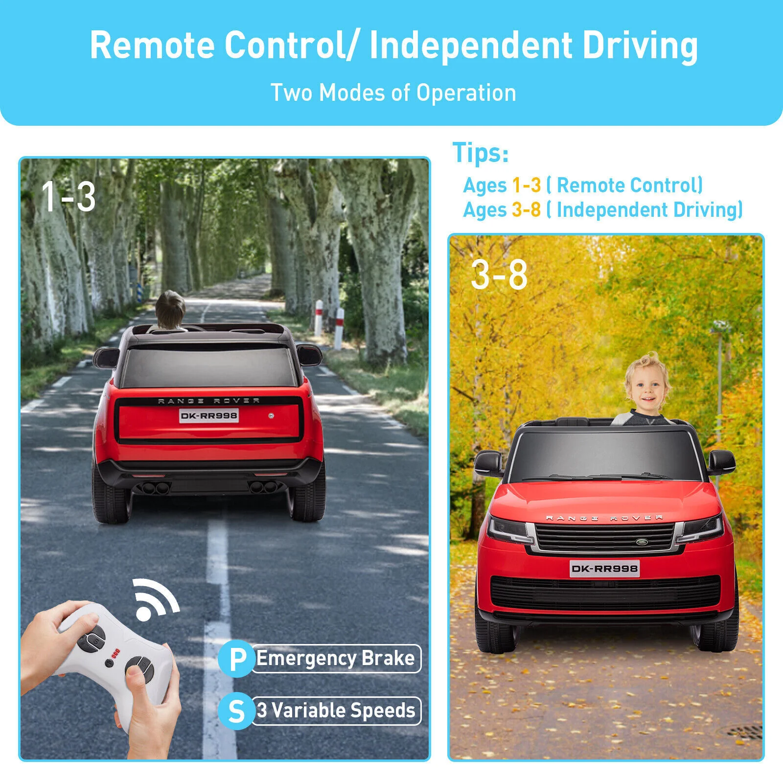 Licensed Land Rover 24V Electric Ride-On Car for Kids with 2 Seats and Remote Control - Image 5