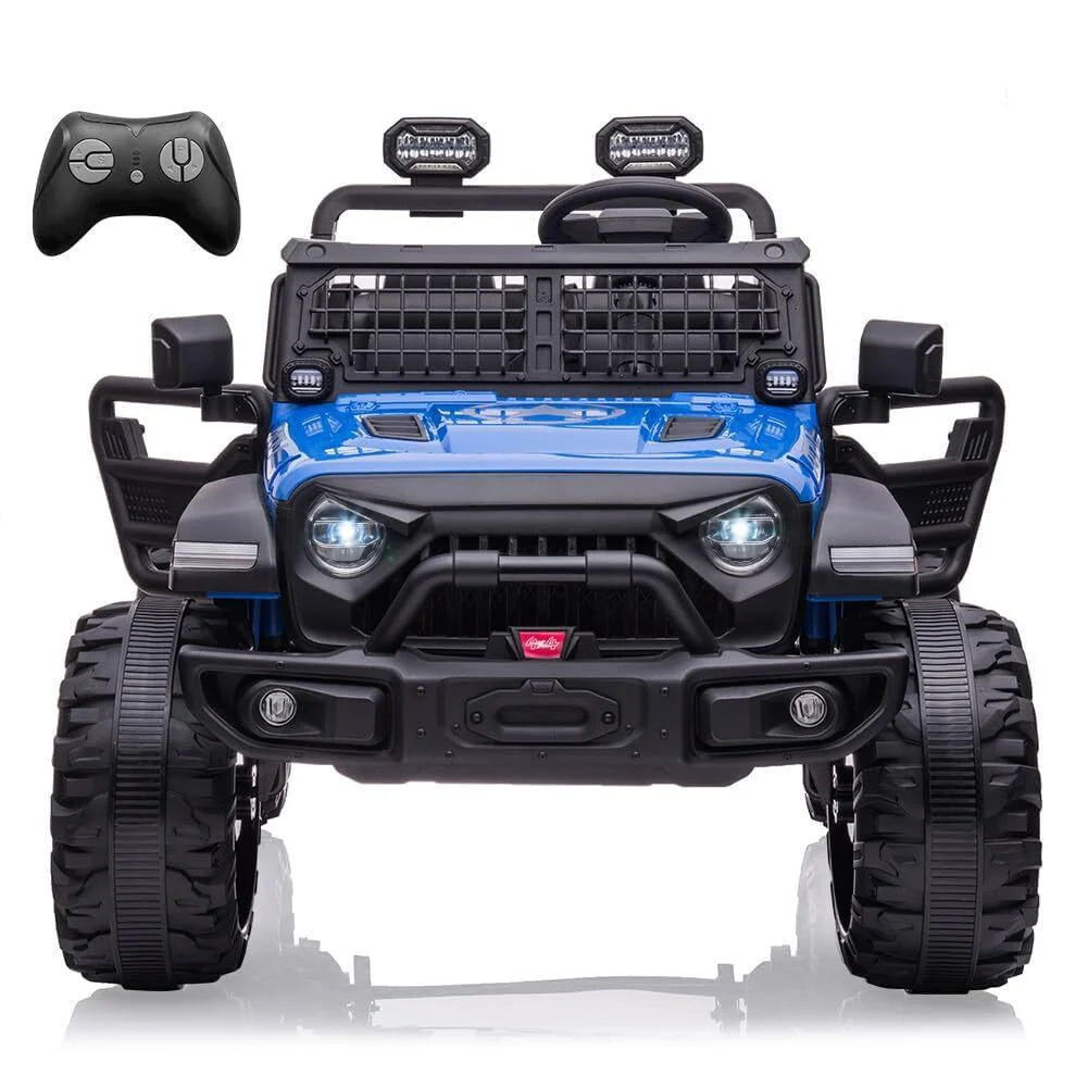 2-Seat 24V Battery-Powered Electric Ride-On Truck Car for Kids with LED Headlights - Image 7