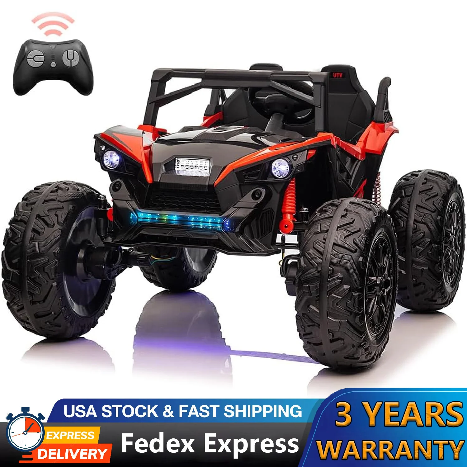 2-Seat 24V Electric Ride-On UTV Truck for Kids with Remote Control - Image 13