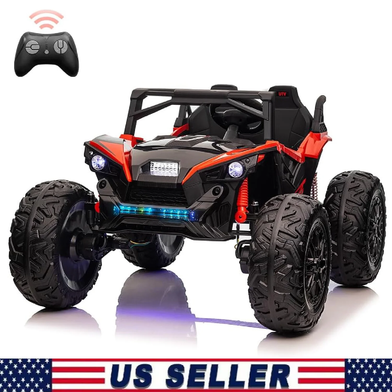 2-Seat 24V Electric Ride-On UTV Truck for Kids with Remote Control - Image 15